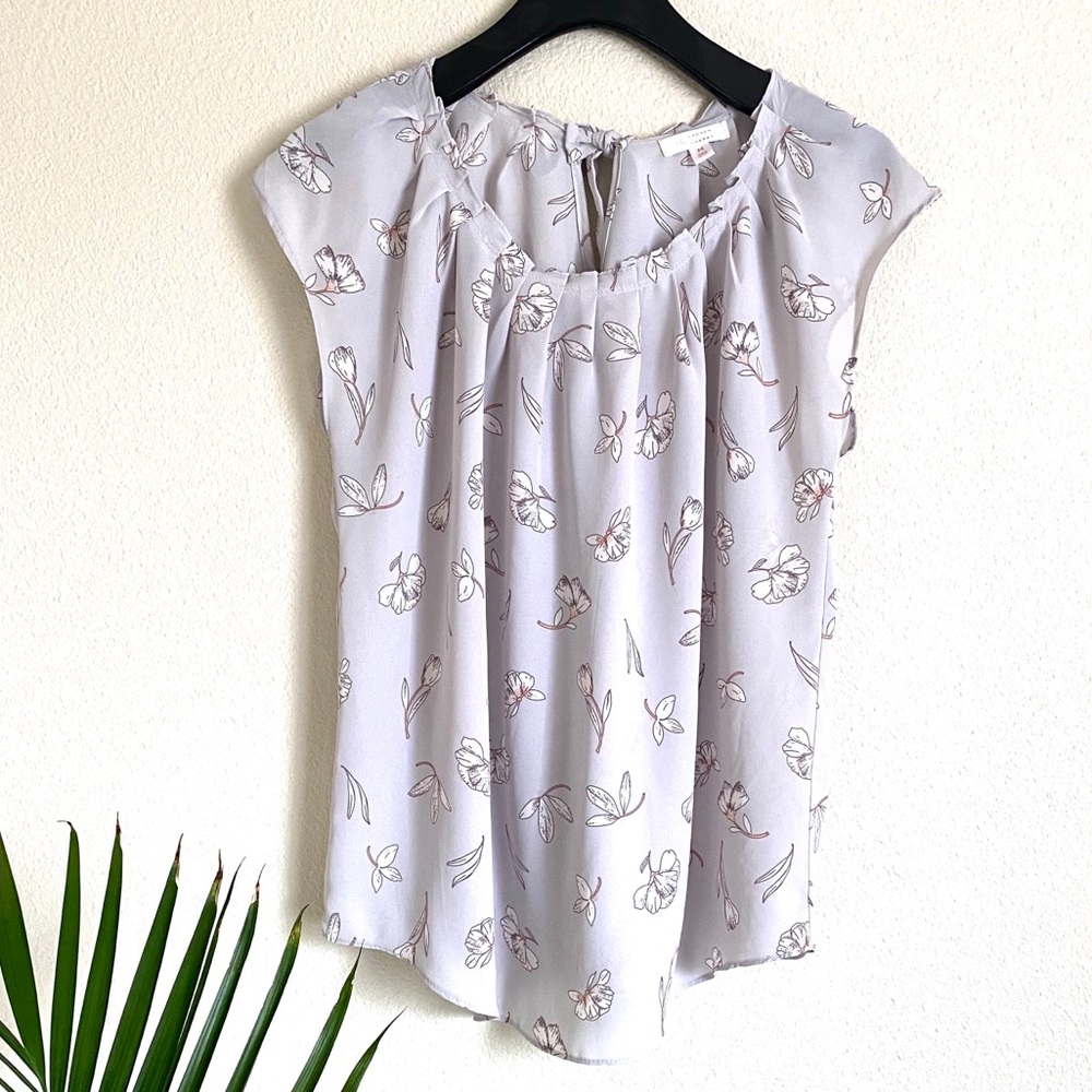 Lavender Floral Blouse